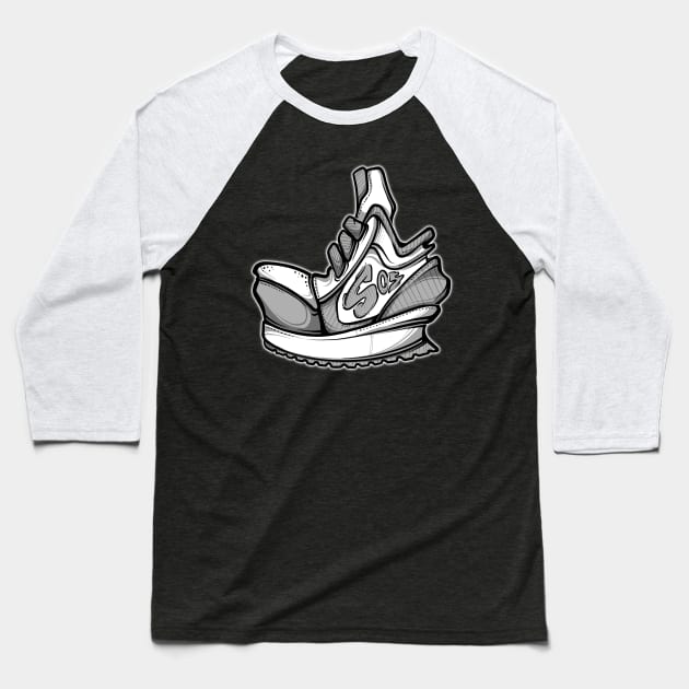 Graffiti Sneaker Baseball T-Shirt by Graffitidesigner